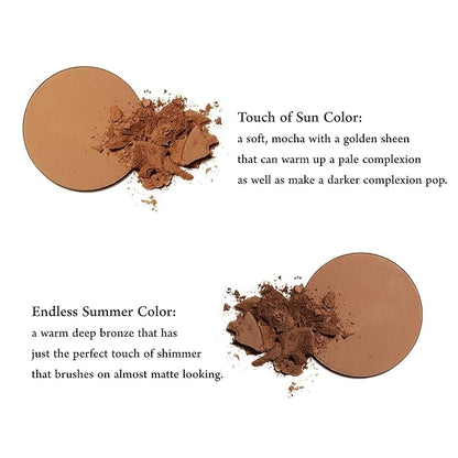 Mom's Secret 100% Natural Matte Bronzer Makeup, Organic, Vegan, Cruelty Free, Made in the USA, 0.42 oz. (Touch of Sun)