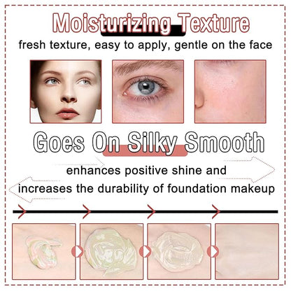 3 in 1 Color Correcting Cream,Moisturizing Isolation Cream Oil Control One Step Color Corrector,Skin Tone Correcting Concealer & Invisible Pore Face Primer Foundation Makeup