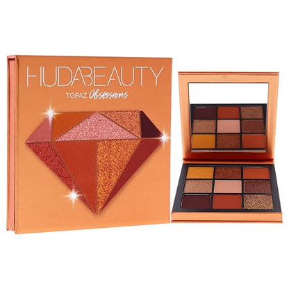 Huda Beauty Obsessions Eyeshadow Palette - Topaz Women Eye Shadow 0.04 oz, Powder