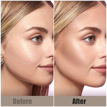 2PCS Contour Sticks, Natural Buildable Coverage Cream Contour Bronzer Stick,【Portable Travel Size】【Waterproof & Lightweight】【Long Lasting】Smooth Gliding Face Shaping Makeup, Cold Gray + Medium Gray