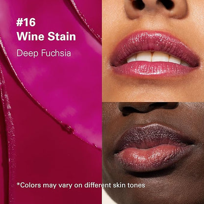 Melixir Vegan Lip Butter, Mothers Day Gifts, Wine Stain(Tinted) (+17 more colors) 0.13oz, Bee Free, Petrolatum Free, Deep Nourishing Plant-Based Vegan Chapstick
