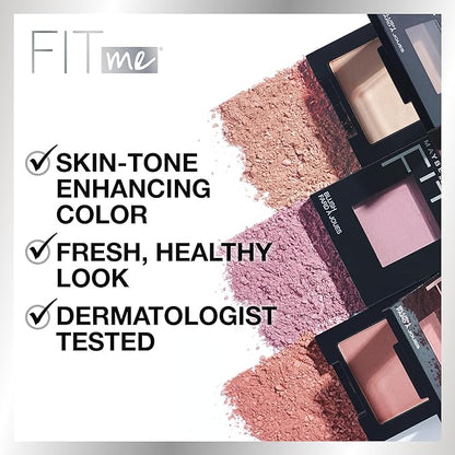 Maybelline Fit Me Blush, Peach, 0.16 Ounce (Pack of 3)