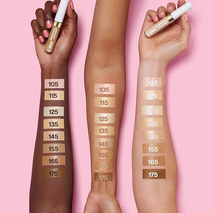 Revlon Glimmer Correcting Concealer, Liquid Under Eye Makeup, Made with Caffeine, Vitamin C, & Stevioside, 115, 0.3 fl oz