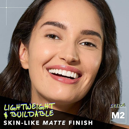 Power Play Liquid Foundation - Shade M2 + Full Face Blending Sponge