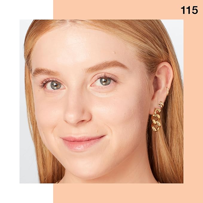 Maybelline Fit Me Dewy + Smooth Foundation, Ivory, 1 fl. oz. (Packaging May Vary)