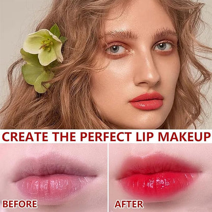 4 Colors Lip Tint Stain Set,Mini Velvet Lip Tint Watery Lip Stain Long Lasting Waterproof Moisturizing Lip & Cheek Tint,Hydrating,Natural Glossy Liquid Lipstick Lip Gloss Kits for Women
