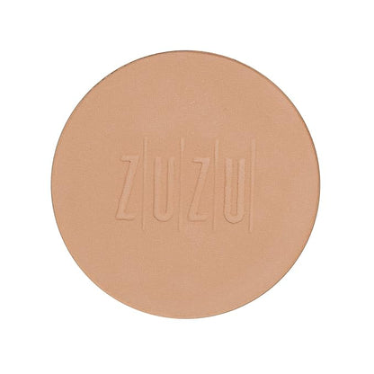 ZUZU LUXE Mineral Powder, Dual Powder Foundation, medium to full coverage, natural finish. Natural, Paraben Free, Vegan, Gluten-free, Cruelty-free, Non GMO, .32 oz. (Refill D-20)