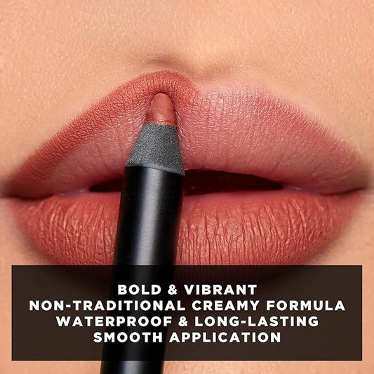 K7L Light Brown Matte Lipstick and Brown Lip Liner - Waterproof and Smudgeproof