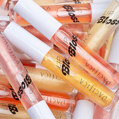 Pacifica Plumping Lip Gloss – Vanilla Bean (Creamy Neutral Tint) Hydrating Lip Oil Balm, Gentle Lip Plumper with Shea & Jojoba, No-Sting High Shine, Vegan & Cruelty-Free 0.14oz