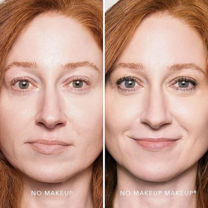 Foundation by No Makeup Makeup | Conceal & Correct with Long-Lasting, Buildable Formula & Lightweight Soft Finish | Cruelty-Free, Vegan, Fragrance-Free | Porcelain