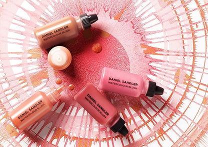 WATERCOLOUR LIQUID ILLUMINATOR 'GLOW' 15ml – Liquid Shimmer Makeup, Highlighter – Oil-Free, Lightweight, Buildable & Long-Lasting for Cheeks, Lips