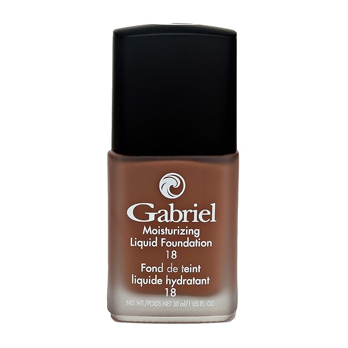 Gabriel Cosmetics Liquid Foundation, Organic Formula- 1 fl oz. (Classic Tan, 1.0)