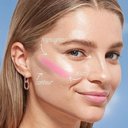 CoverGirl Trublend Skin Enhancer Blush Balm Stick, 240 Sweet Violet, Vegan Formula, Easy to Use, Glides on Effortlessly, Non-Greasy, Doesn't Crease, 0.21oz