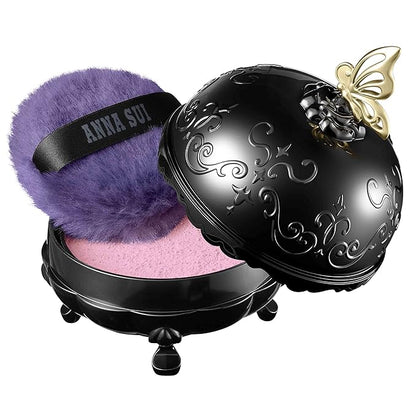 ANNA SUI Loose Face Powder - Refill Only - Blurring effect and Brightening, Covering of Large Pores - Flowless Soft Focus Finish - 300 - Pink - 0.59 oz.
