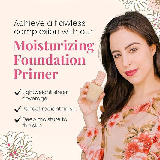 Paul & Joe Moisturizing Foundation Primer, Lightweight, Sheer and illuminating Foundation Makeup with Jojoba Oil, Face Makeup Base for Orange Undertones, Primer S 02 Orange, 1 fl oz