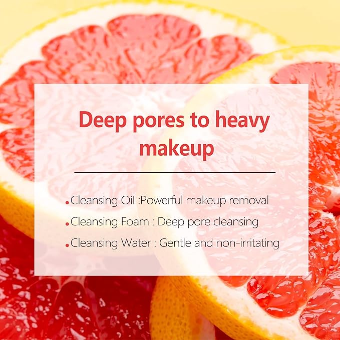 Effective Makeup Cleansing Balm, Powerful Remover, Deep Cleanser for Heavy Makeup Removal, Gentle Melting Cleansing Creams, Grapefruit Extract, Travel-Size, 2-Pack(100G/3.52OZ)