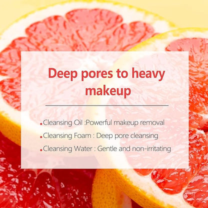 Effective Makeup Cleansing Balm, Powerful Remover, Deep Cleanser for Heavy Makeup Removal, Gentle Melting Cleansing Creams, Grapefruit Extract, Travel-Size, 2-Pack(100G/3.52OZ)
