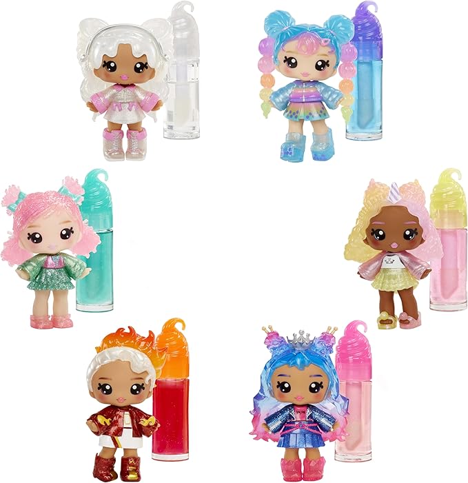 Yummiland Lip Gloss Doll - Roxie Crystal Candy, with DIY Lip Gloss Kit, Ages 4+