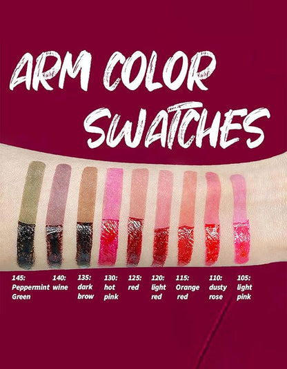 Erinde 3 Colors Peel Off Lip Liner Stain, Long Lasting Waterproof Lip Tattoo, Matte Finish Transfer-Proof Lip Stain for All Day Wear, Highly Pigmented Nude Lip Color, Vegan & Cruelty-Free, Set A