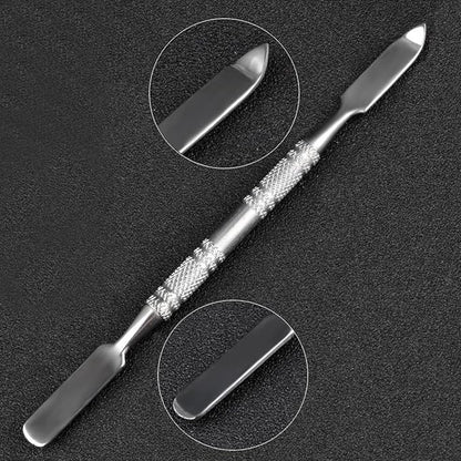 Resin Nail Art Palette Nail Polish Palette Gel Nail Palette with Nail Palette Stirring Rod (Gray)
