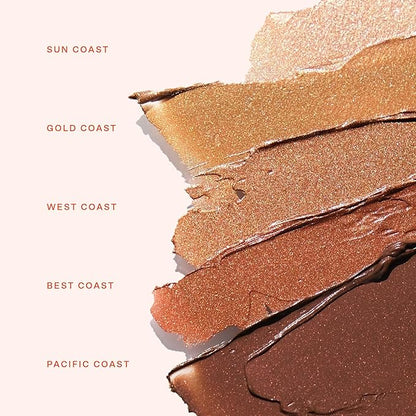 Tower 28 Beauty Bronzino Illuminating Cream Bronzer for Sensitive Skin – Moisturizing, Silicone-Free, Vegan and Cruelty-Free – Color BEST COAST, Dark Warm Bronze