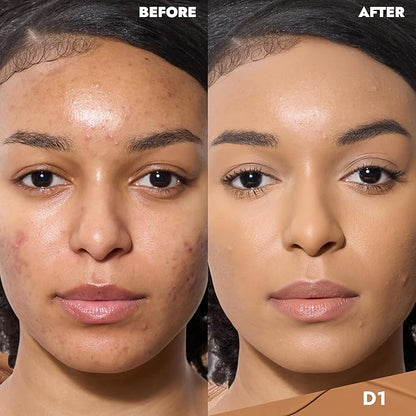 Cover FX Discoloration Kit: Total Coverage Cream Foundation - D1 + Skin Discovered Longwear Concealer, D1 - Full Coverage
