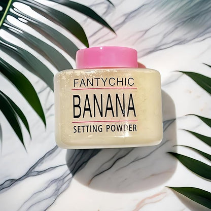 Soft Focus HD Loose Powder ，Lightweight, Long-Lasting Makeup for a Flawless Look ，Face Powder Makeup & Setting Powder，Banana Setting Power (Light, 1.48OZ)