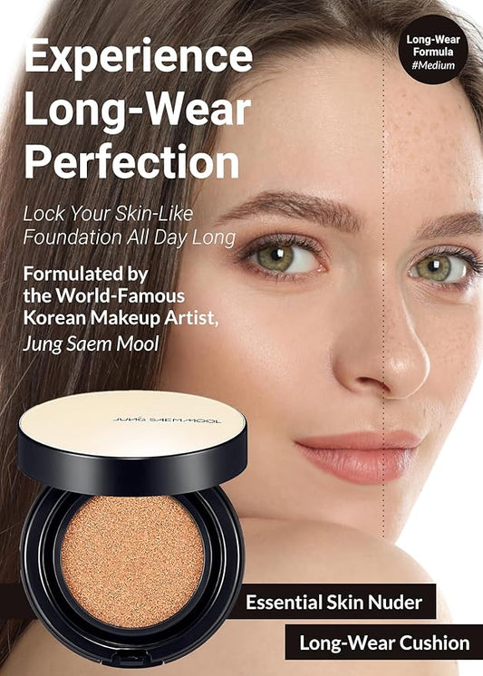 [JUNGSAEMMOOL OFFICIAL] Essential Skin Nuder Long Wear Cushion (Refill included) (Medium)