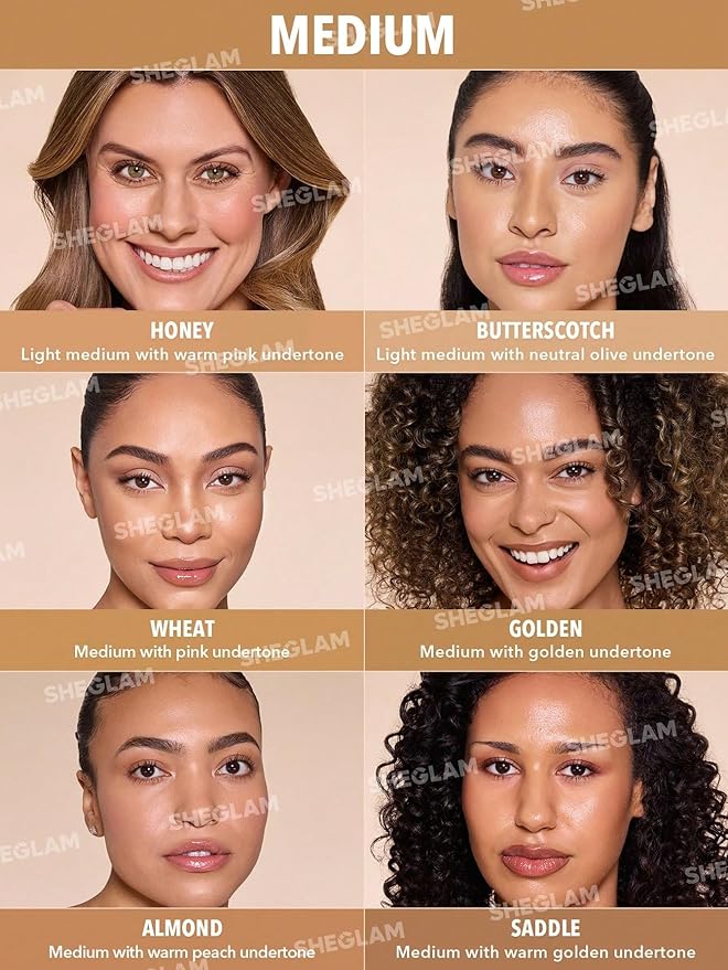 SHEGLAM Skin Magnet High Coverage Foundation Stick Longwear Medium Face Makeup for All Skin Types-Wheat