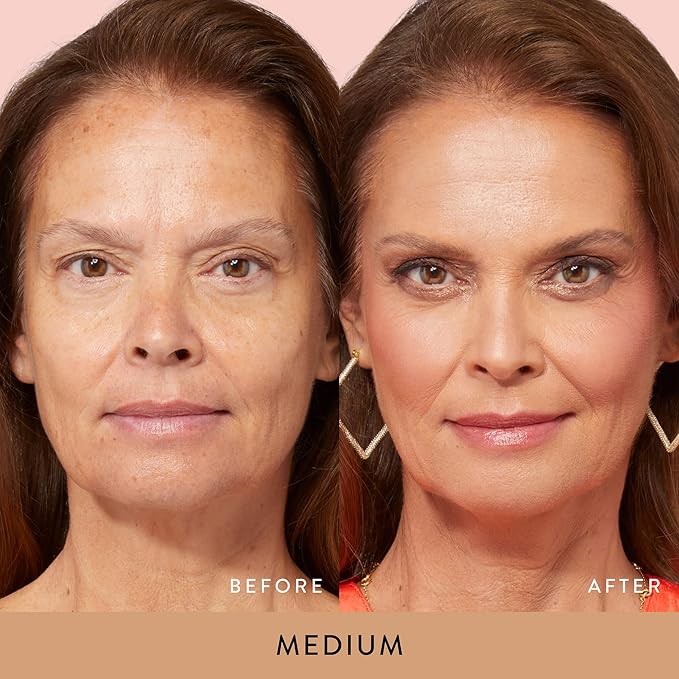 LAURA GELLER NEW YORK Baked Balance-n-Glow To Go Travel Size Illuminating Foundation - Medium - Buildable Sheer to Light Coverage - Satin Finish