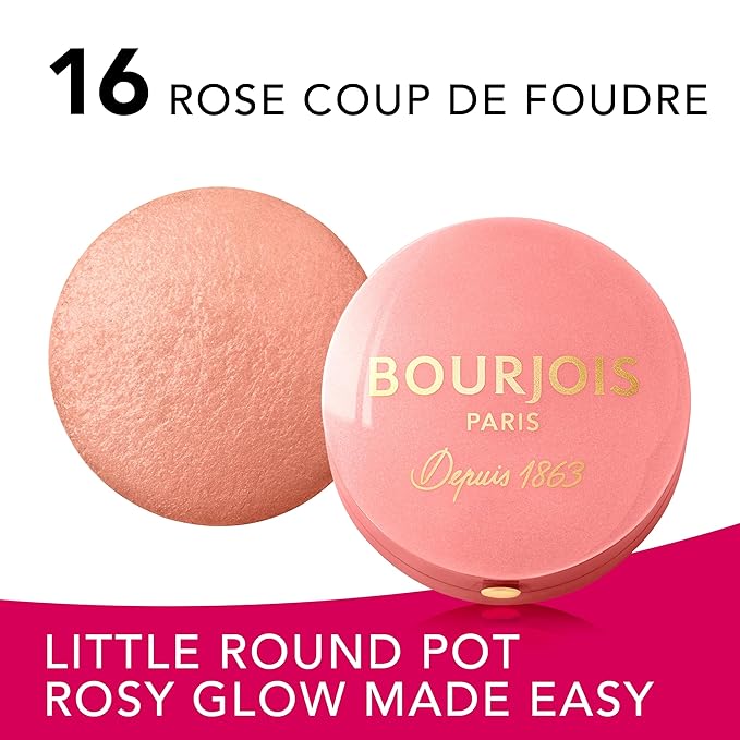 Bourjois Blush for Women, # 16 Rose Coupe de Foudre, 0.08 Ounce