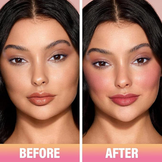 Sun Kissed Blush Face Bronzer Stick For Cheeks, Lips, Long-Lasting, Blendable, Vegan Makeup For All Skin Tones, 03 Night, 0.21Oz