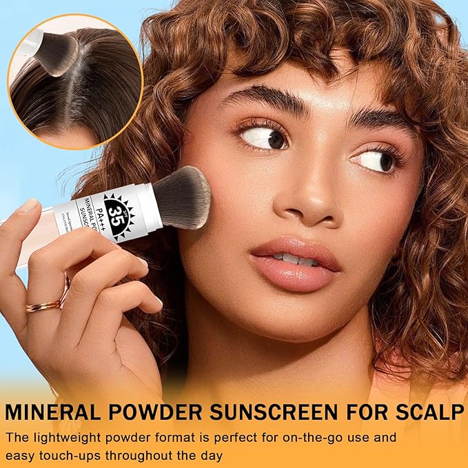 Mineral Sunscreen Powder SPF Powder for Face Lightweight Breathable Sunscreen Natural Matte Finish Setting Powder for All Skin Types-01 Translucent