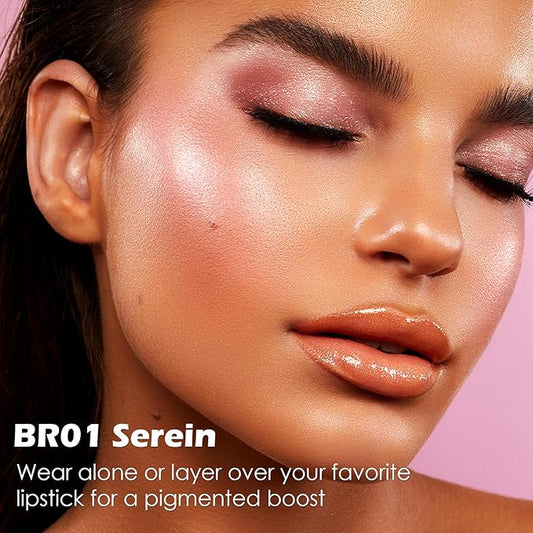 FOCALLURE Glitter Lip Gloss,High Shine Shimmer Lipstick,Long Lasting Plumping Lipgloss,Hydrating,Moisturizing,Non-Sticky and Lightweight Formula for Lip Color,Serein