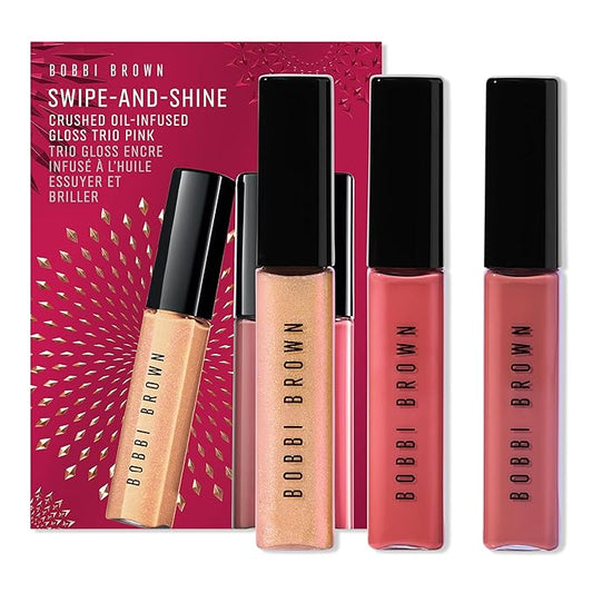 Bobbi Brown Crushed Oil-Infused Hydrating Lip Gloss Trio Set, Pink