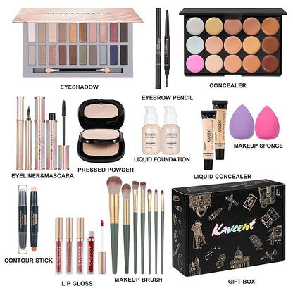 Makeup Set Makeup Kit for Women Full Kit Makeup Sets for Teens Women Gift Eyeshadow Palette Lipgloss Foundation concealer Makeup Kits forTeenager
