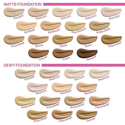 wet n wild Photo Focus Dewy Liquid Foundation Makeup, Classic Beige