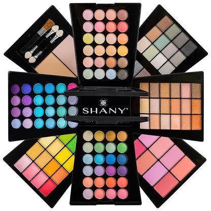 The SHANY Beauty Cliche Makeup Set - All-in-One Makeup Palette with Eyeshadows, Face Powders, and Blushes