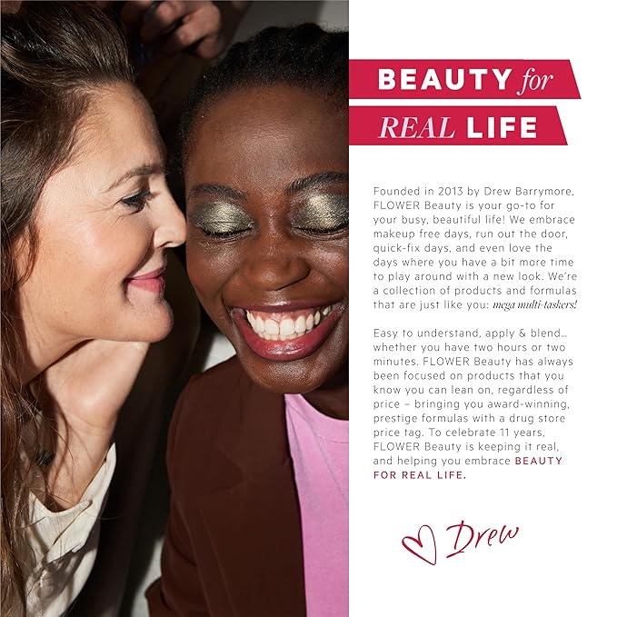 FLOWER BEAUTY By Drew Barrymore Skin Smoothie Power Matte Primer - Smoothes Skin + Mattifying Effect Blurs Pores + Blemishes - Absorbs Oil