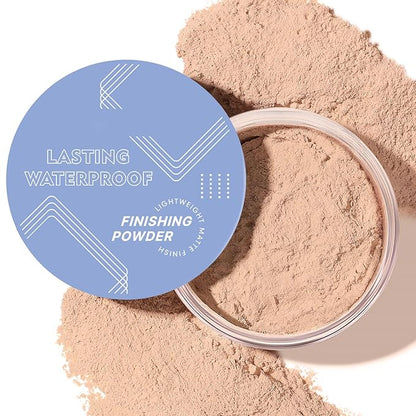 Soft Focus Loose Setting Powder Makeup,Oil Control Lightweight Matte Finishing Powder Foundation Makeup,Lasting Waterproof Face Powder Cruelty Free,Puff Included(NATURAL BEIGE)