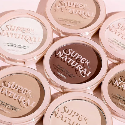Matte Setting Powder 8 Colors Lightweight Oil Control Pressed Powder Foundation Flawless Long-Lasting Finishing Powder Foundation (Color 04)