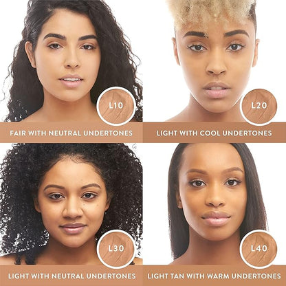 Mented Cosmetics Stick Foundation, Concealer & Contour Stick for Dark Skin, Cream Foundation for Black Women Makeup, T30 + Highlighter Bronzing Powder Palette with Vitamin E + A, 0.35oz, Vacay Bundle