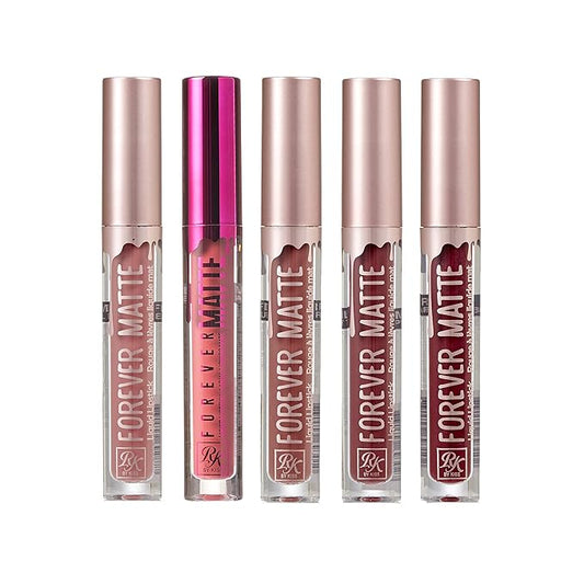 Ruby Kisses Forever Matte Liquid Lipstick 5 Pack - RFML03&07&08&15&20
