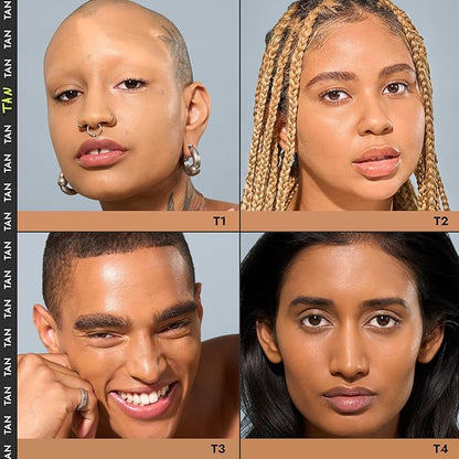 COVER FX Power Play Foundation - Shade T3 - Buildable Full Coverage - Waterproof Sweat-Proof Transfer-Proof - Natural Matte Finish - All Skin Types