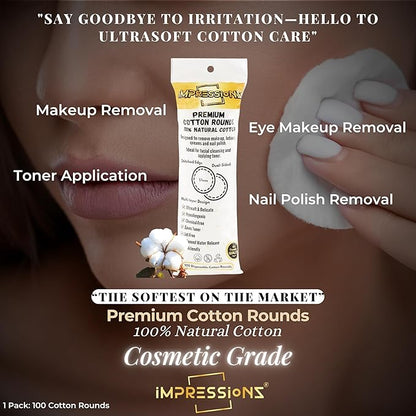ImpressionZ Premium 300ml Micellar Water Makeup Remover | Gentle, Non-Sticky & Hypoallergenic Make Up Remover Liquid for All Skin Types | Fragrance-Free Micellar Cleansing Water | Hydrates & Soothes