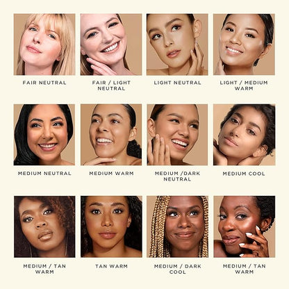 HALEYS Full-Coverage Concealer Set (Light-Neutral): Re-wind Blurring Full Coverage Concealer, Brighten, Reduce dark circles and fine lines, Longwear, Lightweight, Re-mix Makeup Sponge, Smooths, Blurs