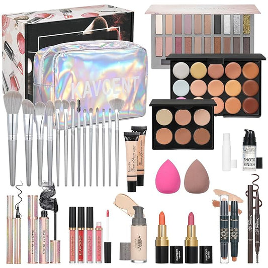 Makeup Kit for Women Full Kit Makeup Set for Teens Makeup Kits Include Foundation Eyeshadow Palette Lipstick Makeup Gift Set for Women Teenagers Make up Kit