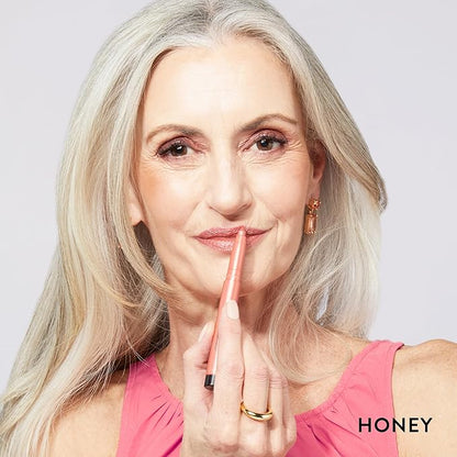 LAURA GELLER NEW YORK Complete Lip Look: Modern Classic Lip Liner, Purely Pink + Kajal Longwear Lip Color, Honey