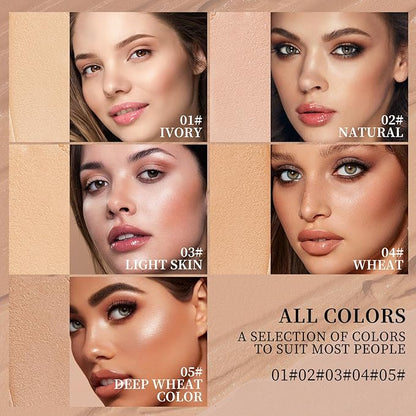 O'CHEAL Face Foundation Contour Stick Blemish Contouring Face Long-wear Lightweight Brighten Stick Concealer Beauty Makeup 02#NATURAL