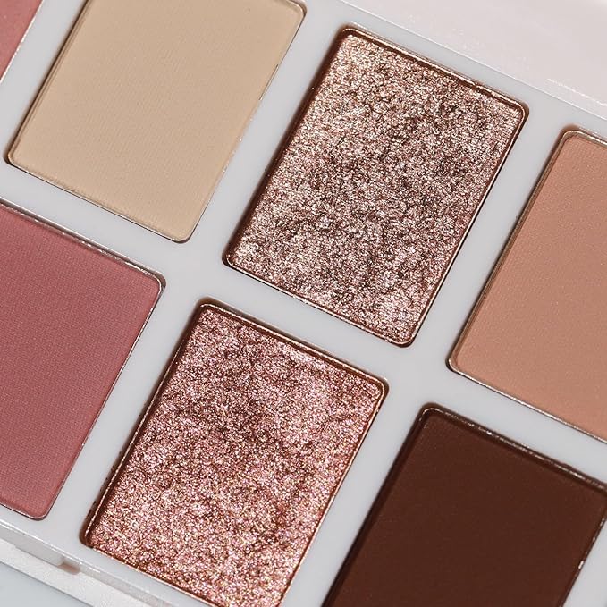 Half Caked Duality I Eye and Cheek Palette - 6 Buttery Soft Neutral Mattes and Shimmer Eyeshadows and 1 Primer-Infused Pressed Powder Blush, 8.2g